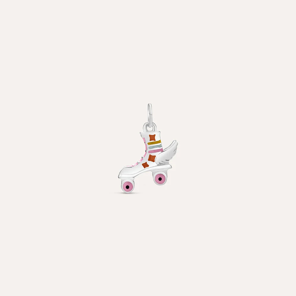 Pendente Stroili Love Beats Pattinaggio Argento Smalto Rosa/Arancione/Giallo