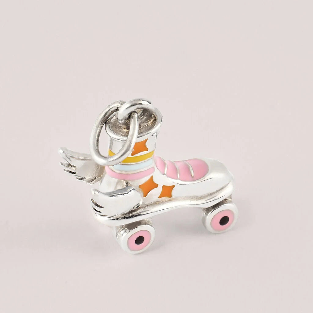 Pendente Stroili Love Beats Pattinaggio Argento Smalto Rosa/Arancione/Giallo