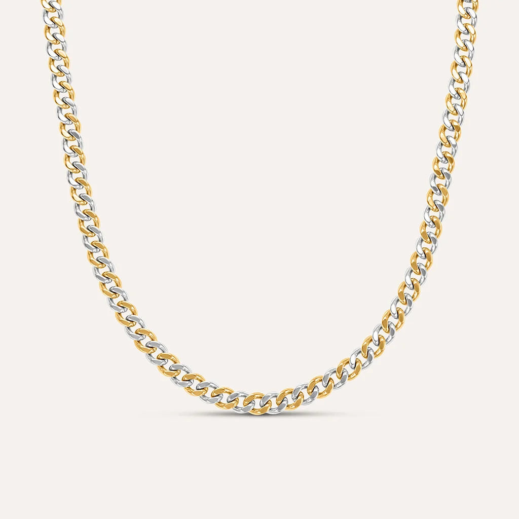 Collana Stroili Man Code Acciaio Bicolore Maglia Groumette