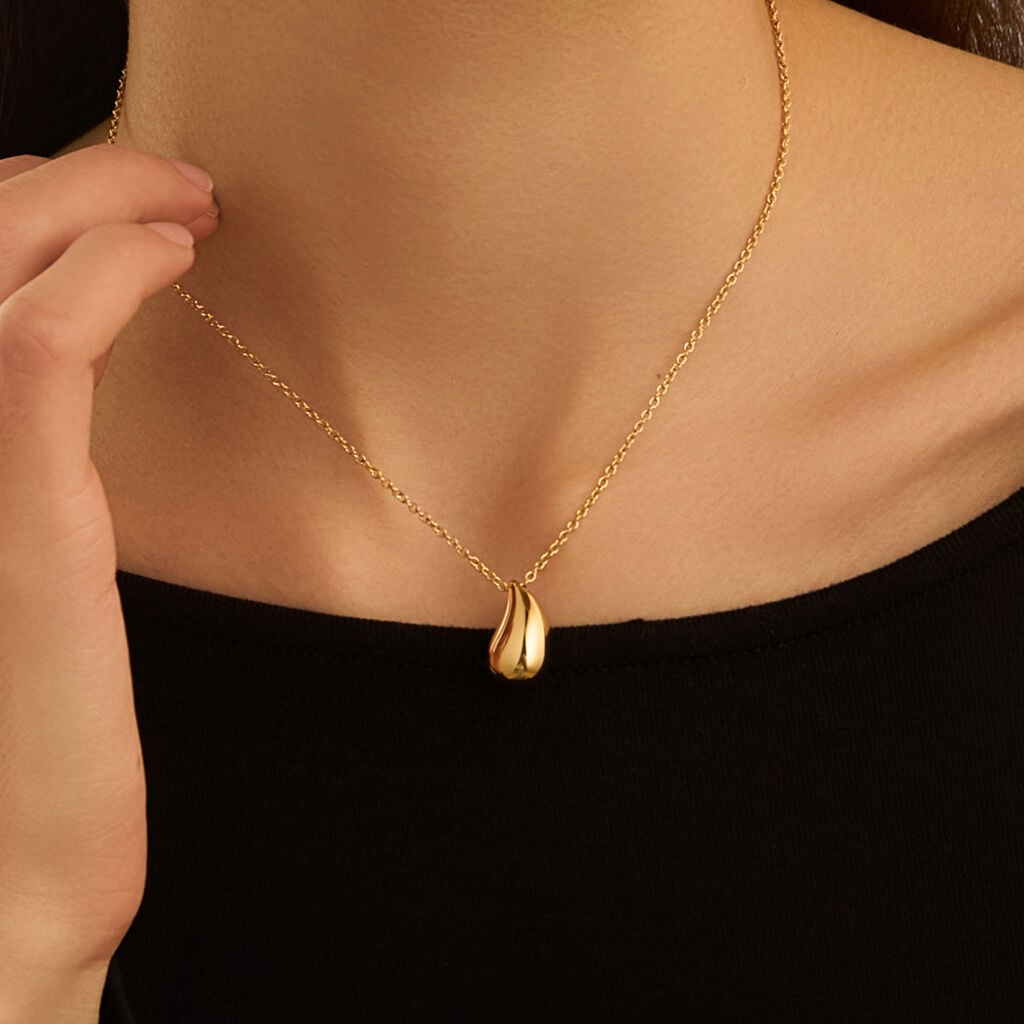 Collana Stroili Lady Code Pvd Oro Pendente Goccia