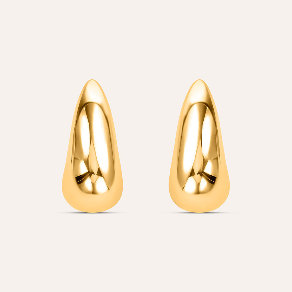 Orecchini Semiboccole Stroili Lady Code a Goccia Pvd Oro
