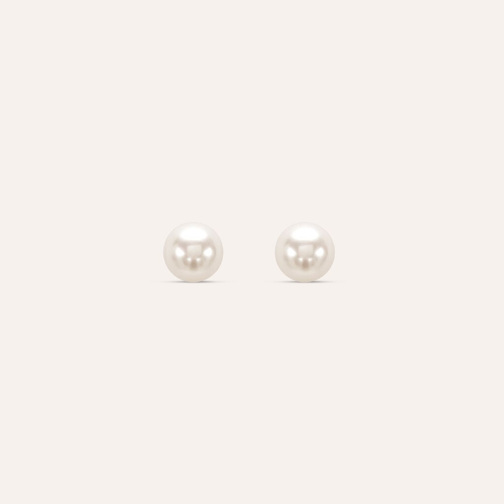 Orecchini a Lobo Stroili Silver Pearls Argento Perla Sintentica