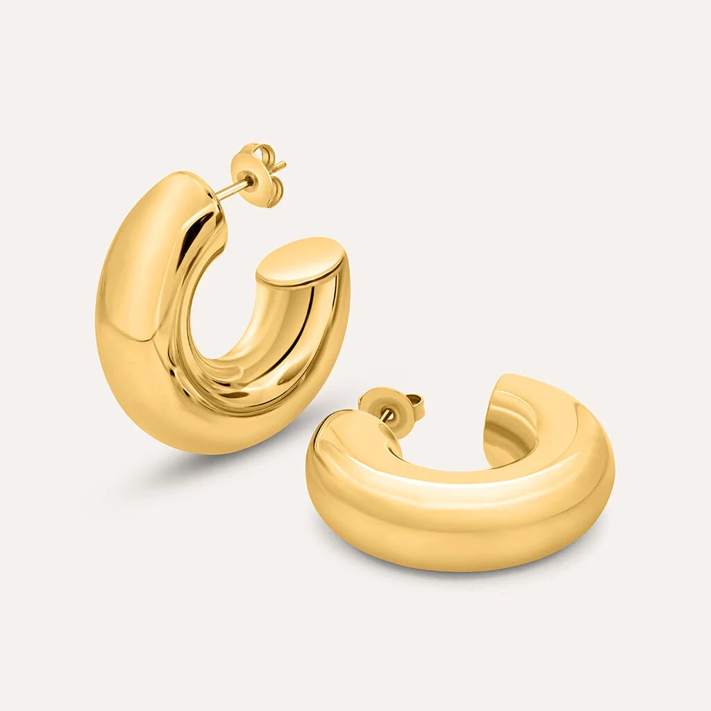 Orecchini A Cerchio Stroili Lady Code  Pvd Oro