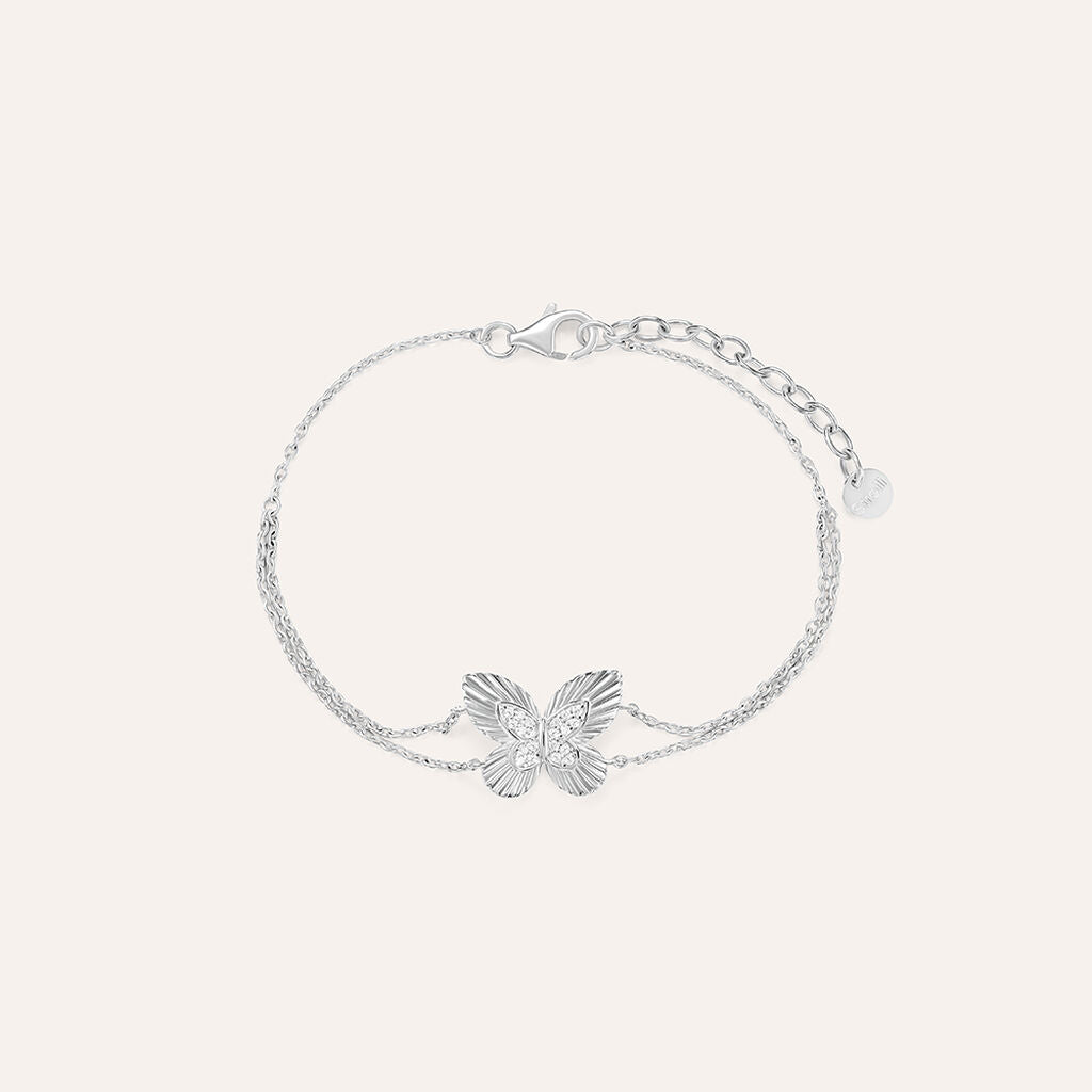 Bracciale Stroili Silver Moments Farfalla Argento Cubic Zirconia