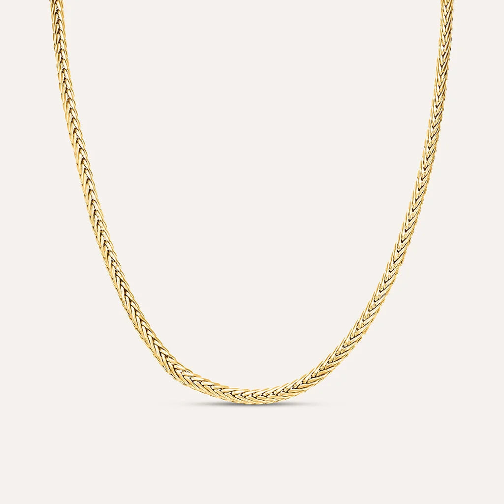 Collana Uomo Stroili Man Code Acciaio Pvd Oro Maglia Fune