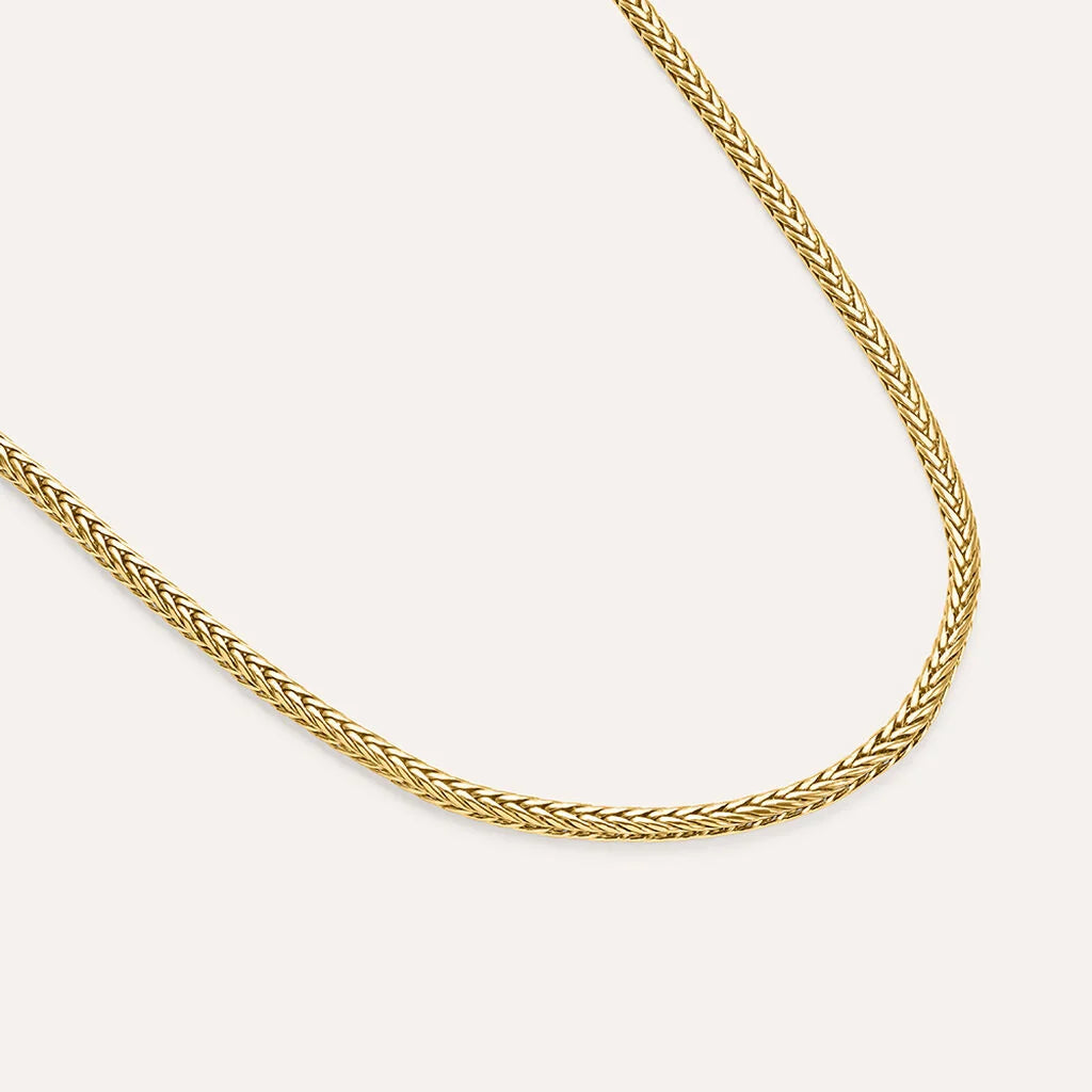 Collana Uomo Stroili Man Code Acciaio Pvd Oro Maglia Fune