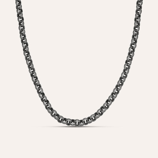 Collana Uomo Stroili Man Code Acciaio Bicolore Maglia Rolò