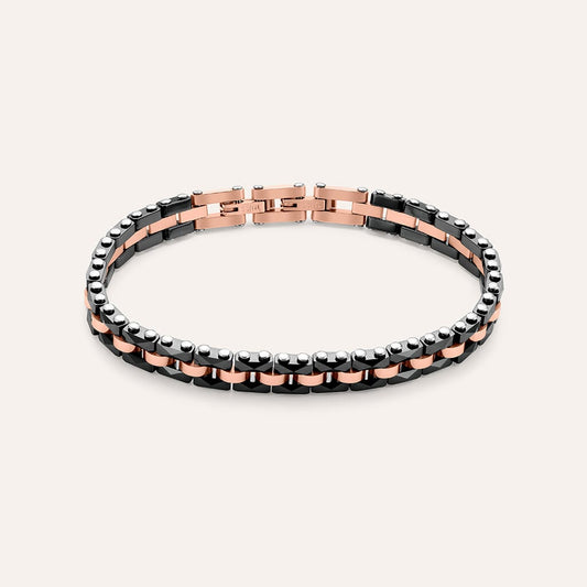 Bracciale Uomo Stroili Man Code Acciaio Bicolore