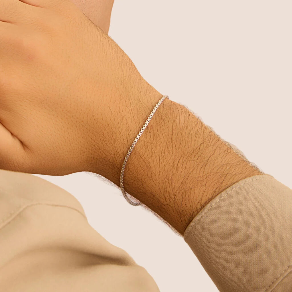 Bracciale Uomo Stroili Gentleman Argento Maglia Veneziana