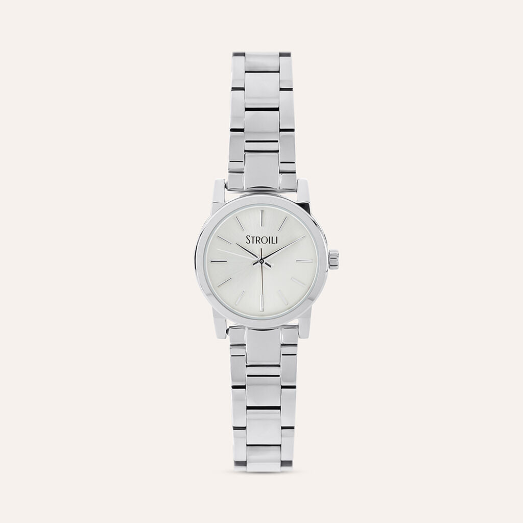 Orologio Stroili Bruxelles Lady 26 Mm Acciaio Braccialato Quadrante Silver