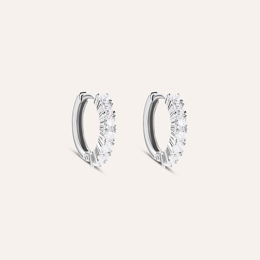 Orecchini Boccolette Stroili Silver Elegance Argento Cubic Zirconia