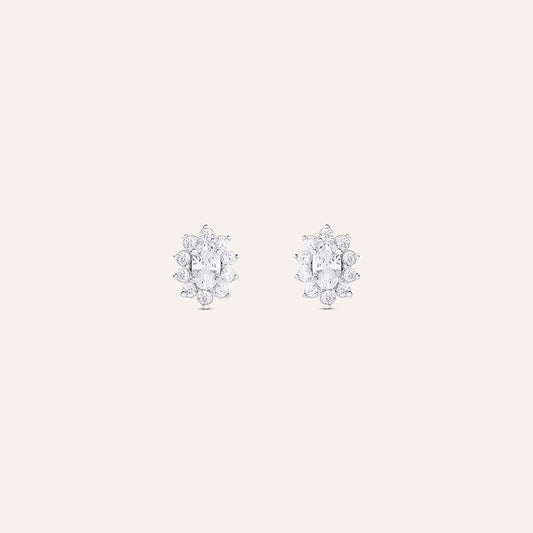 Orecchini a Lobo Stroili Silver Elegance Argento Kate Cubic Zirconia Contornato