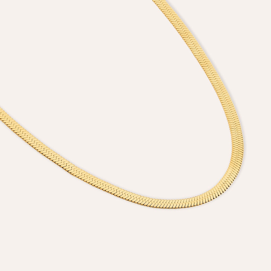 Collana Stroili Radiance Acciaio Pvd Oro Maglia Flex