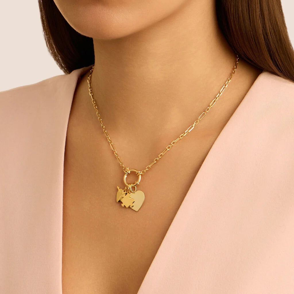 Ciondolo Stroili Love Beats Argento Dorato Cuore Con Freccia