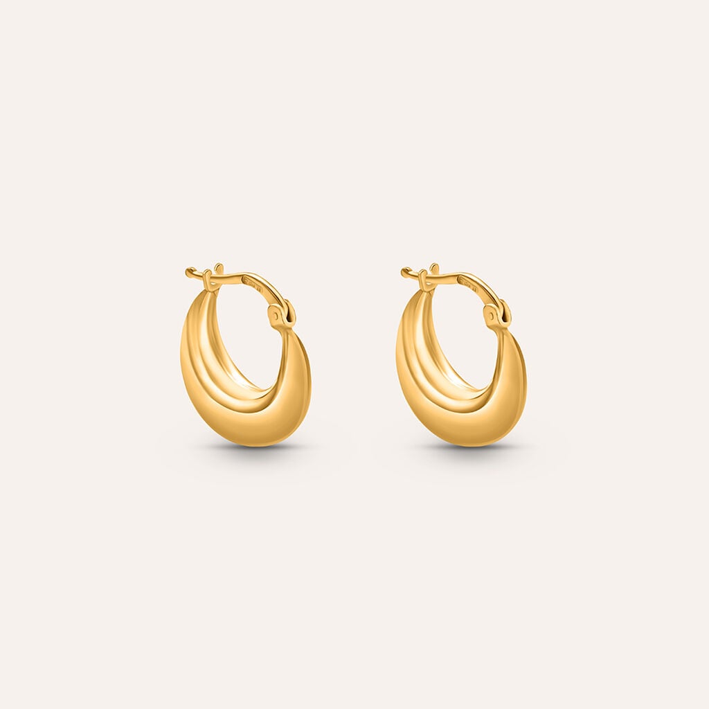 Orecchini Boccole Stroili Silver Collection Argento Dorato