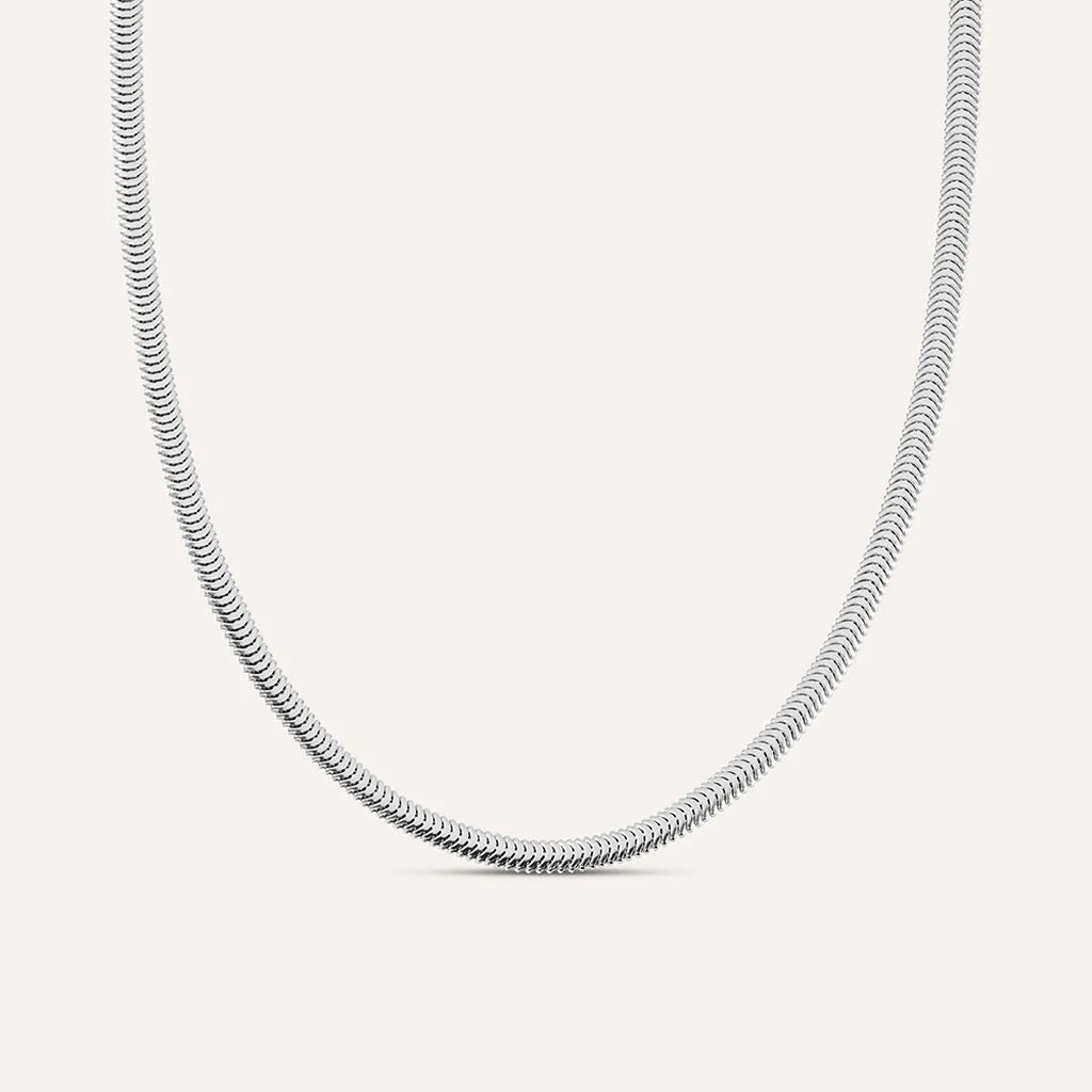 Collana Uomo Stroili Gentleman Argento Maglia Snake Piatta