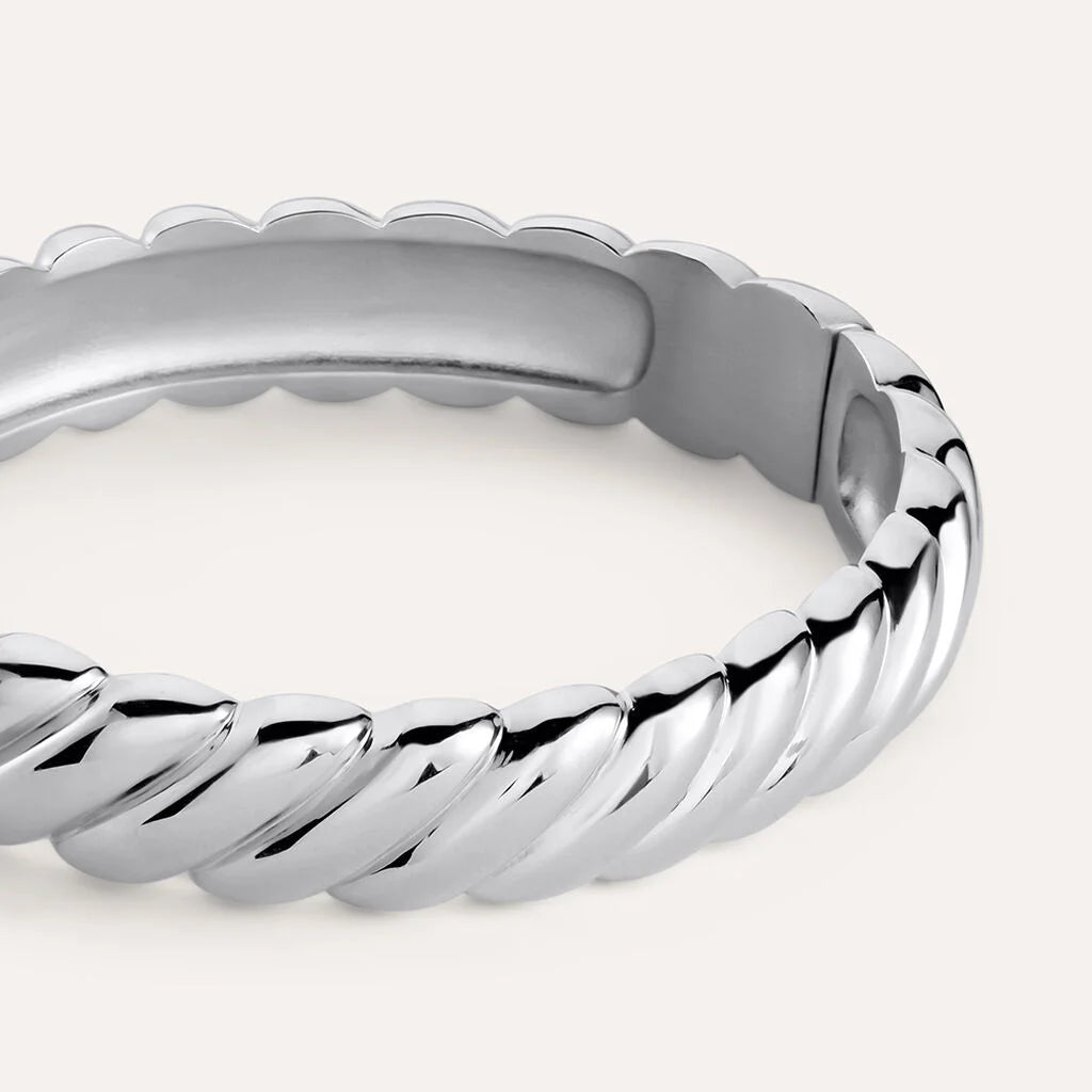 Bracciale Rigido Stroili Moonlight Torchon Acciaio