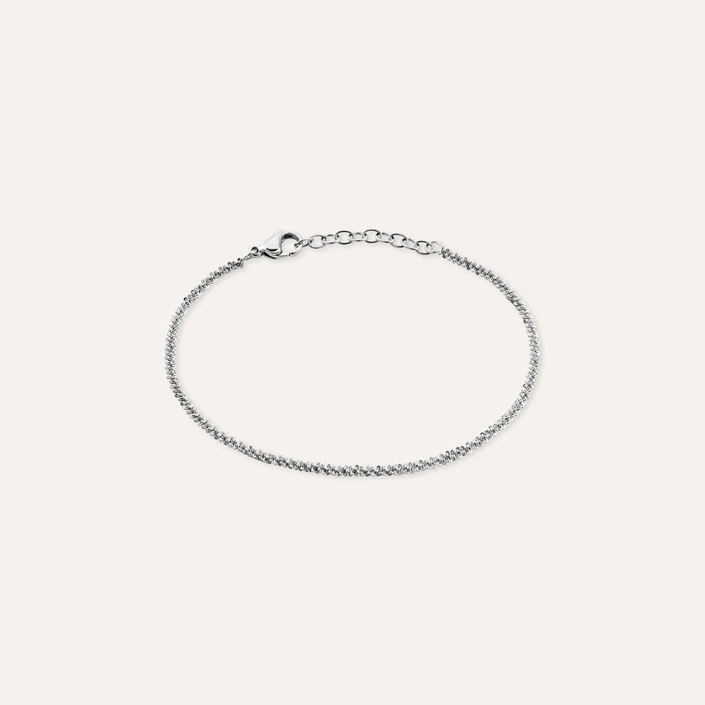 Bracciale Stroili Moonlight Acciaio Catena Maglia Criss-Cross