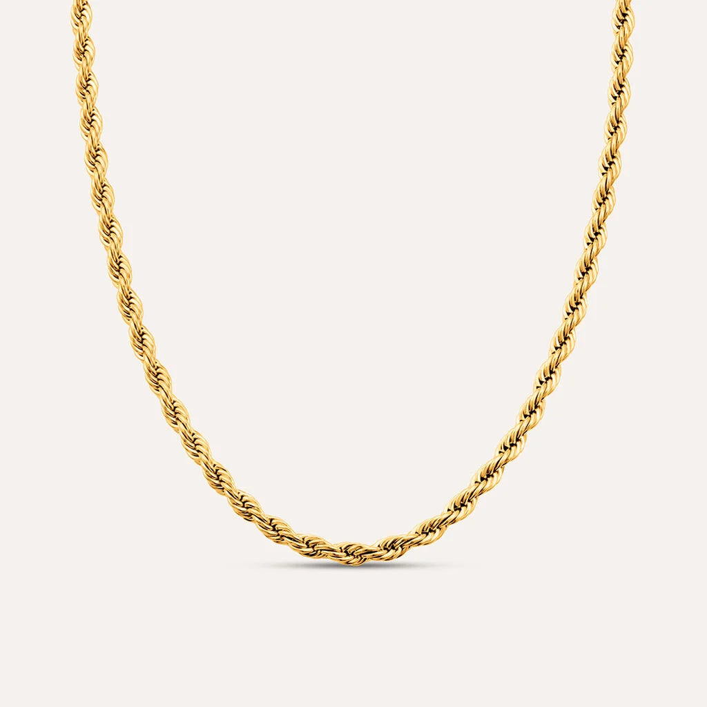 Collana Stroili Radiance Acciaio Pvd Oro Catena Maglia Corda