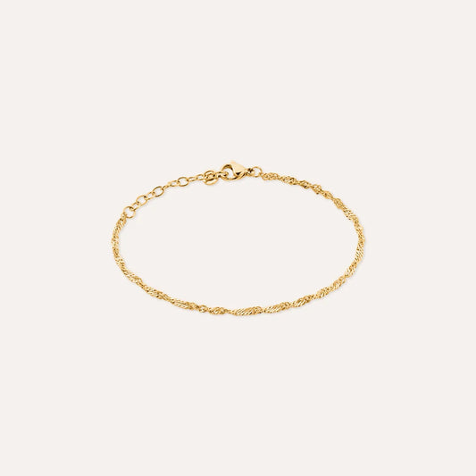 Bracciale Stroili Radiance Acciaio Pvd Oro Catena Maglia Singapore