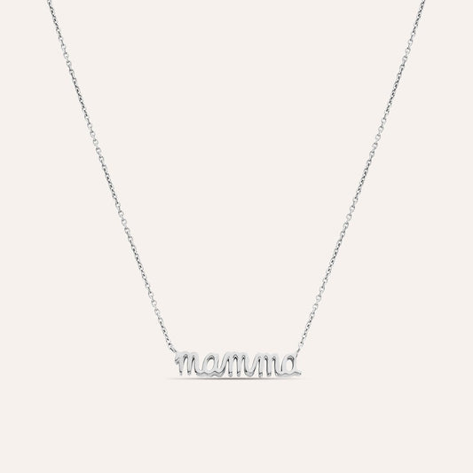 Collana Stroili Silver Collection Argento Scritta "Mamma"