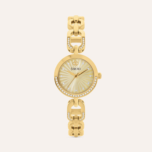 Orologio Stroili Vivienne Lady 23,5 Mm Acciaio Braccialato Pvd Oro/Strass