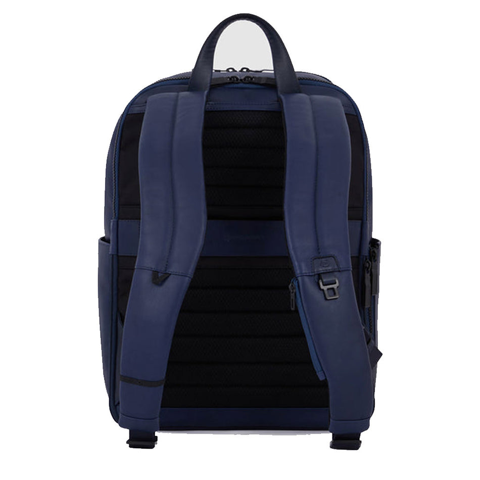 Zaini Piquadro Zaino Porta Pc Ipad In Pelle Blu