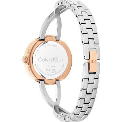 Orologio Calvin Klein Sculpted Embrace Lady 28 mm Bicolore Acciaio Pvd Oro Rosa