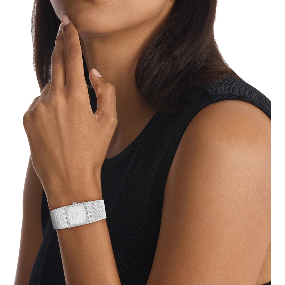 Orologio Calvin Klein Sophisticated Square Lady 20 Mm Acciaio Braccialato Mesh Silver