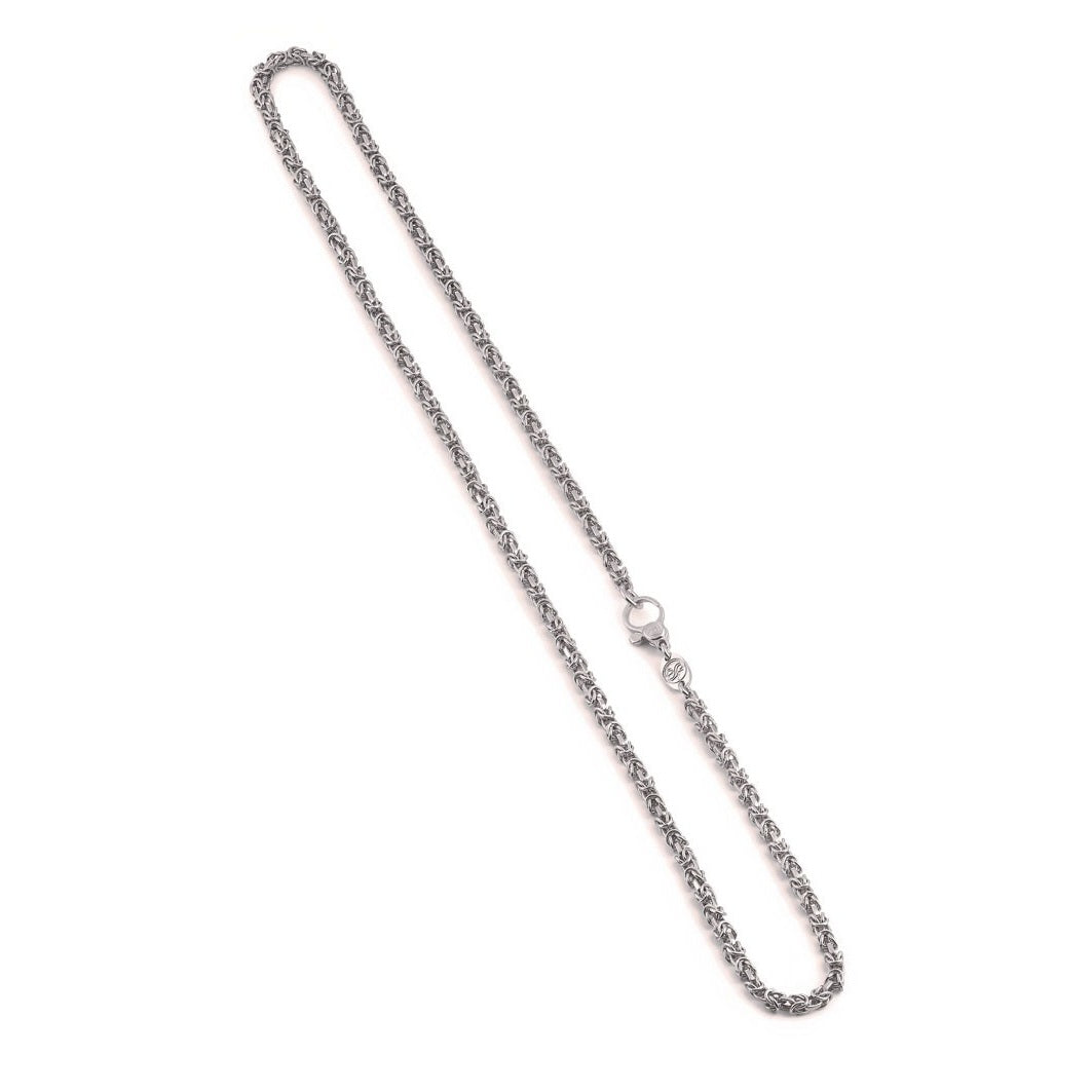 Collana Gerardo Sacco in Argento Maglia Bizantina