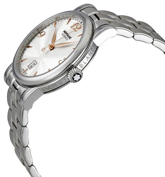 Orologio Montblanc Star Steel Automatico 39 mm Acciaio Braccialato Silver