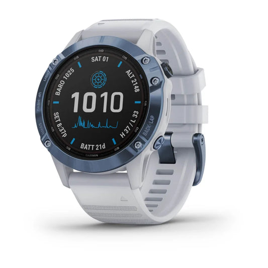 Orologio Garmin Fenix 6 Pro Solar Edition Mineral blue 47 mm