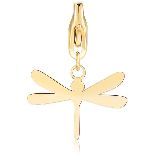 Charms Sagapò Happy Natural Style Charm Libellula Pvd Oro