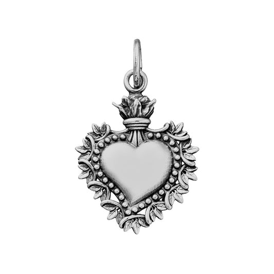 Charms Giovanni Raspini Charm Cuore Votivo Foglie