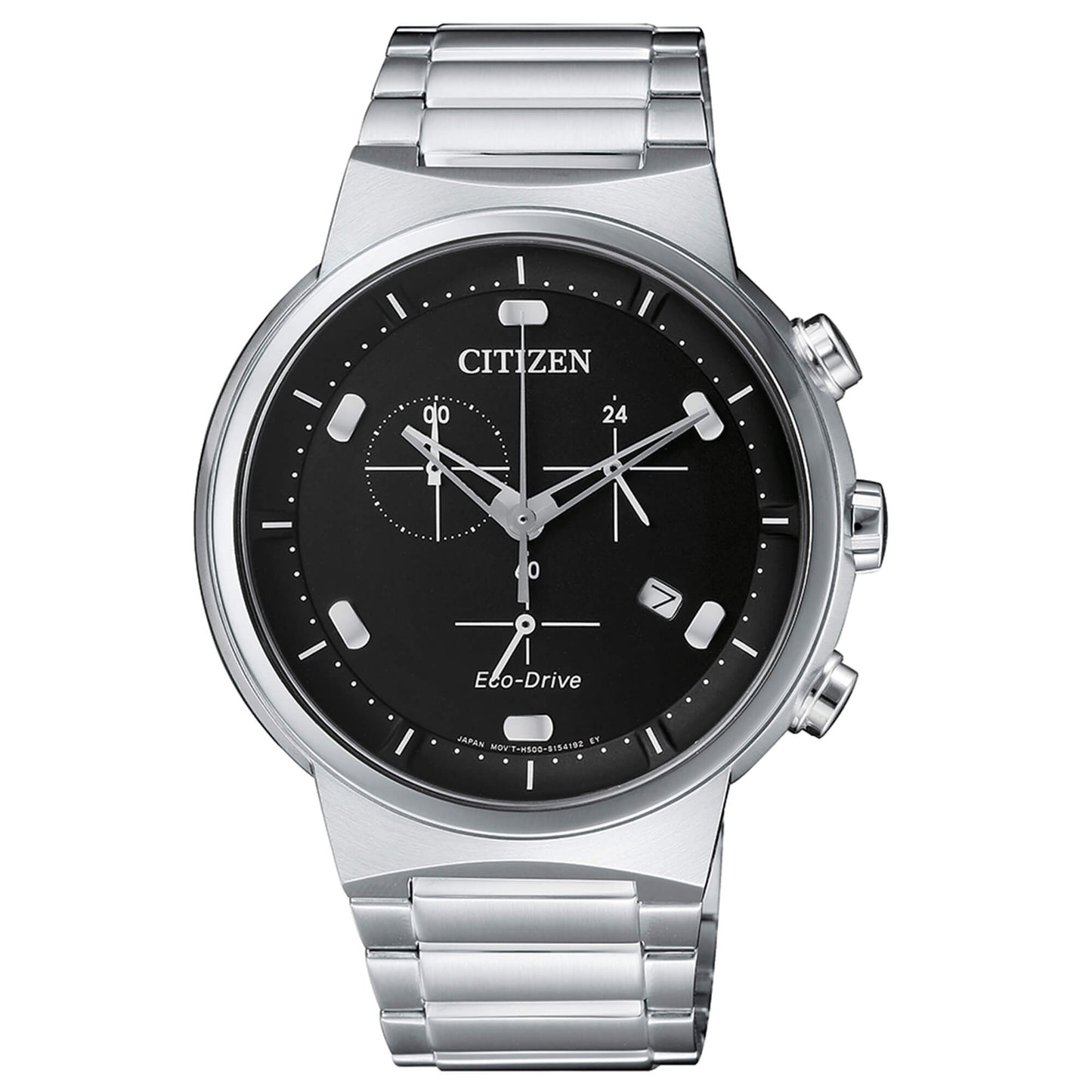 Orologio Citizen Modern Eco-Drive Chrono 41 mm Nero Indici Silver