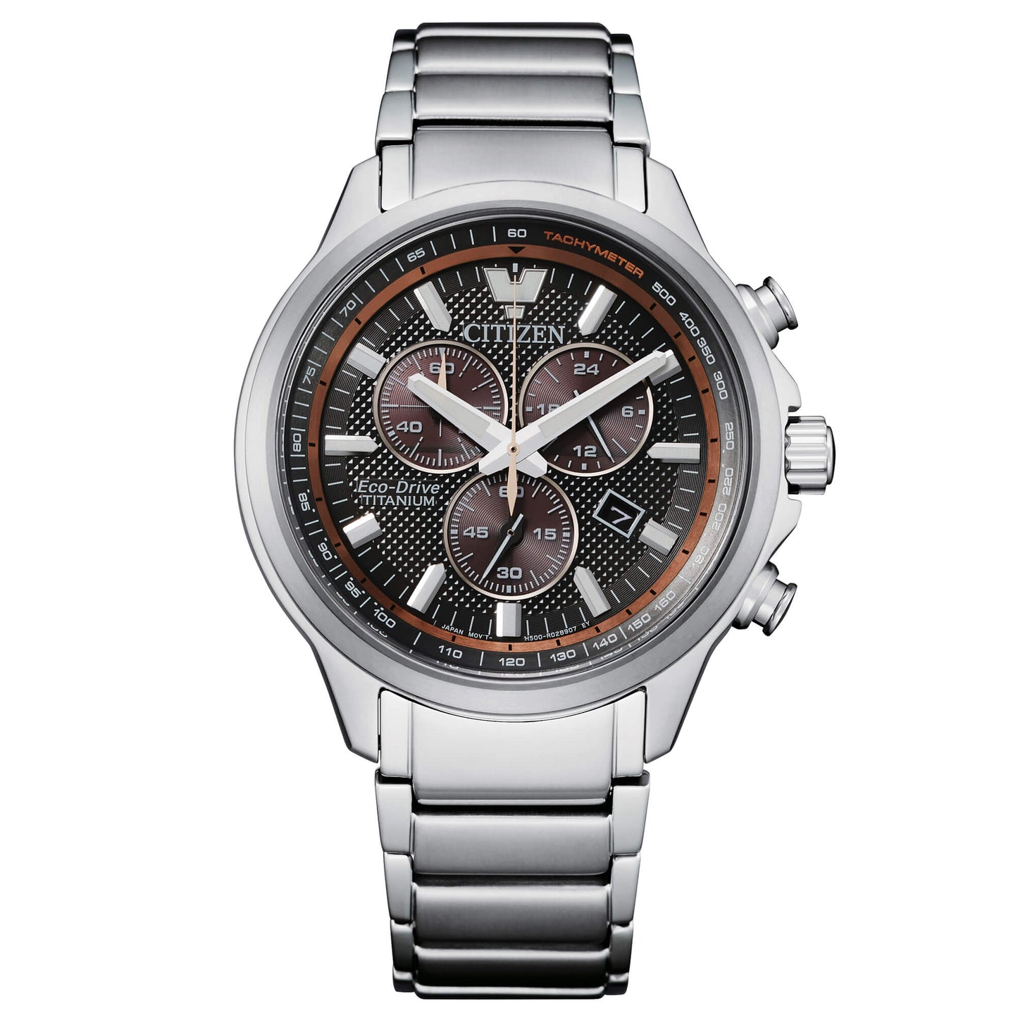 Orologio Citizen Super Titanium Crono Eco-Drive 42 mm Titanio Marrone/Rosato