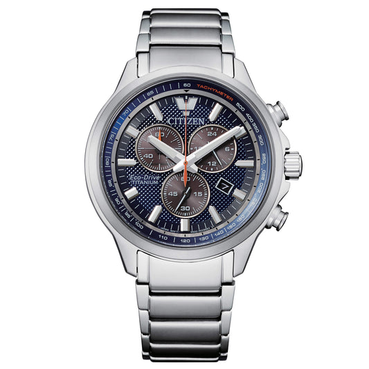 Orologio Citizen Super Titanium Eco Drive Chrono 42 mm Blu