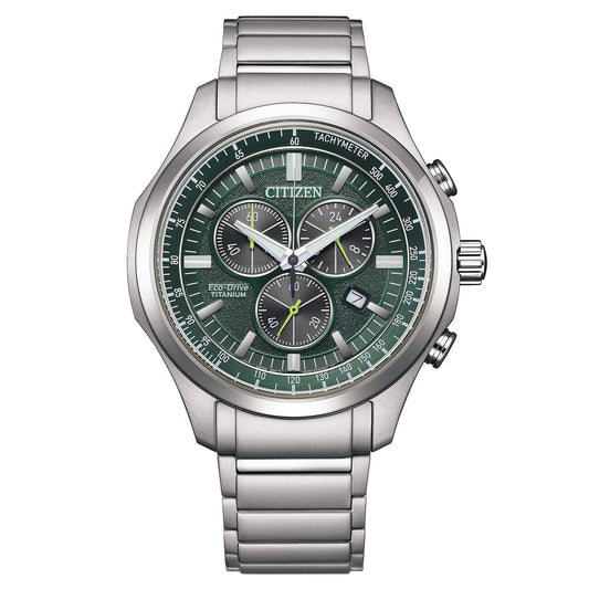 Orologio Citizen Super Titanium 2530 Chrono 43 mm Verde