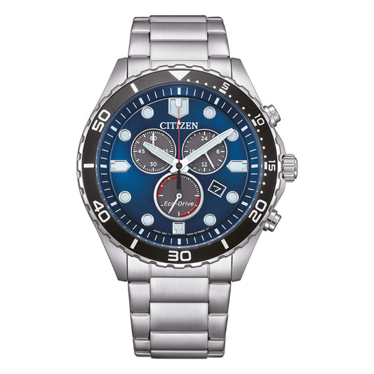 Orologio Citizen Of Sport Crono Eco-Drive 43 mm Blu