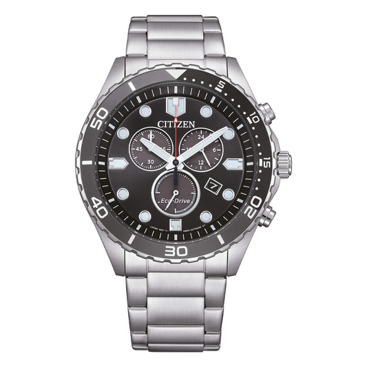 Orologio Citizen Of Sport Crono Eco-Drive 43 mm Nero