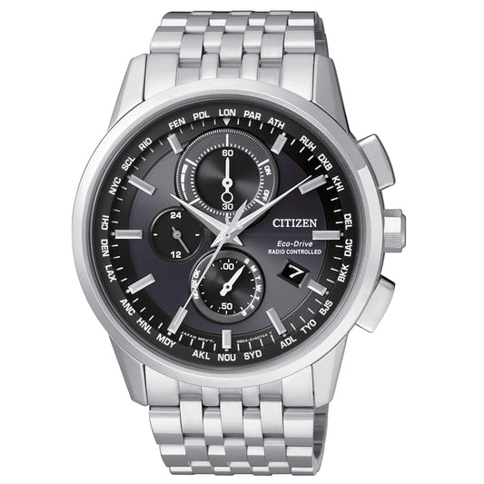 Orologio Citizen Radiocontrollato H804 Eco-Drive Chrono Grigio/Nero