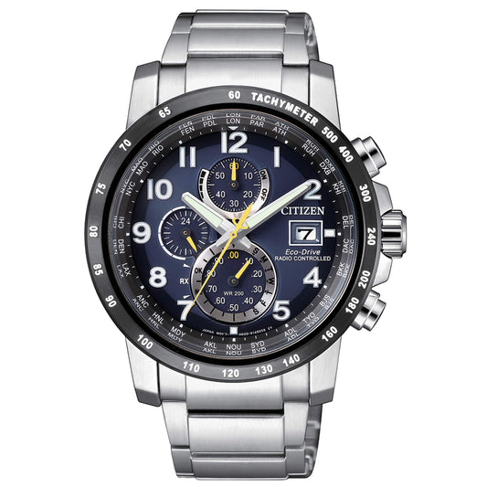Orologio Citizen Radiocontrollato H800 Sport Eco-Drive Chrono Blu