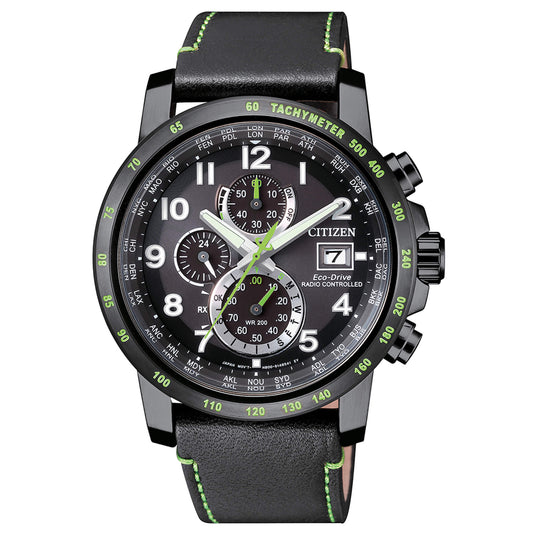 Orologio Citizen Radiocontrollato H800 Sport Chrono Nero