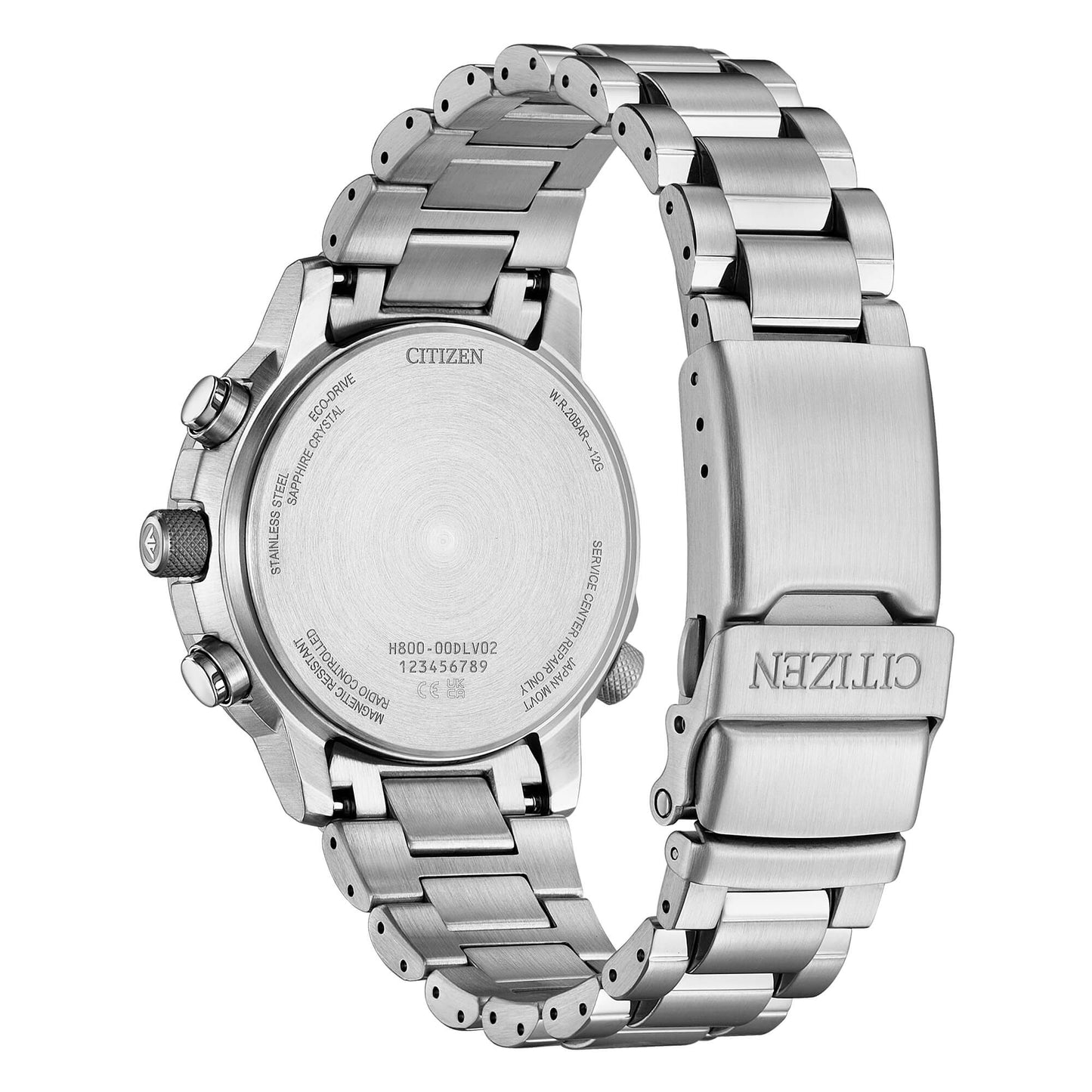 Orologio Citizen Chono Pilot Eco Drive Radio Controlled 41 mm Braccialato Blu