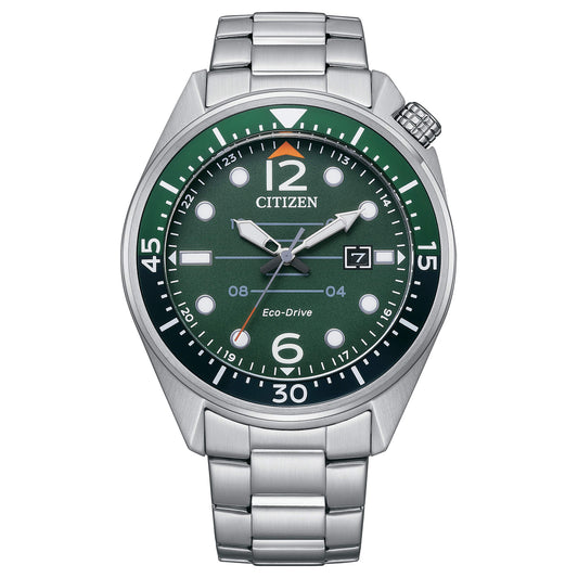 Orologio Citizen OF Seaplane Eco-Drive 43 mm Verde