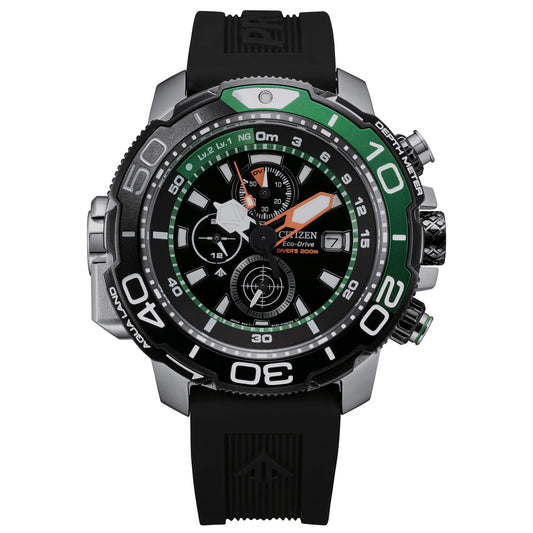 Orologio Citizen Promaster Aqualand Chrono Eco-Drive 50 mm Nero