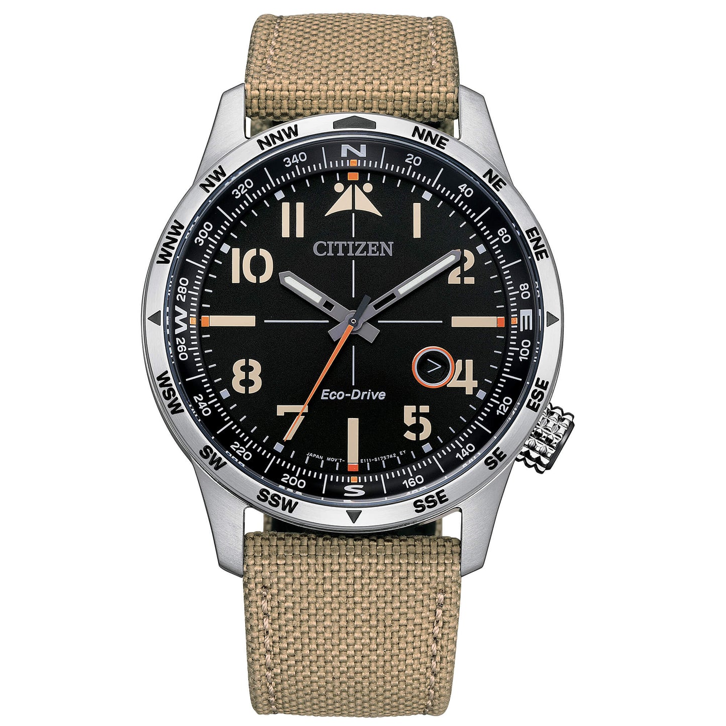 Orologio Citizen OF Aviator Eco-Drive 43 mm Nero