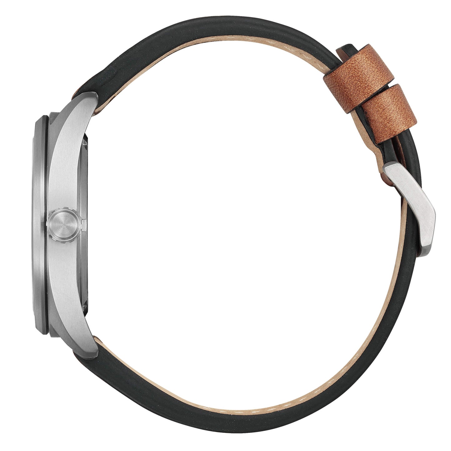 Orologio Super Titanium Eco Drive 8561 42 mm Cinturino Pelle Color Cuoio