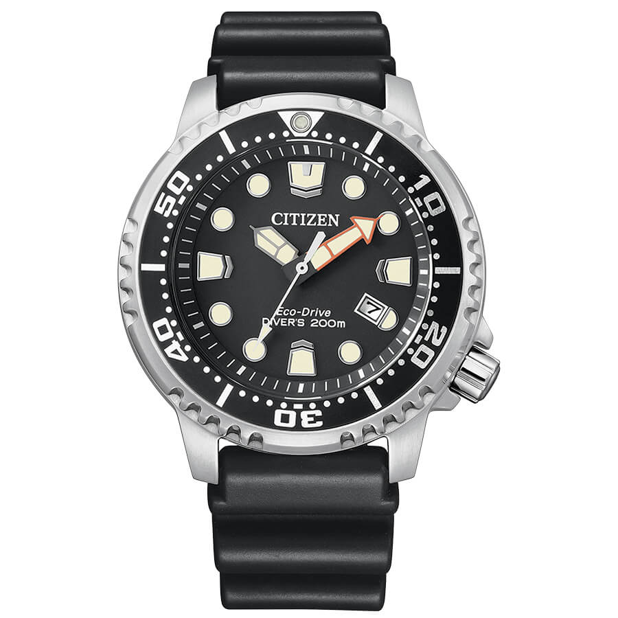 Orologio Citizen Promaster Diver's Eco-Drive 200 Mt 44 Mm Acciaio Cinturino Gomma