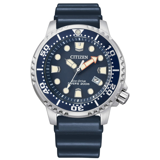 Orologio Citizen Promaster Eco-Drive Diver's 200 mt 44 mm Acciaio e Caucciù Blu
